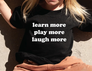 Learn more toddler graphic tee