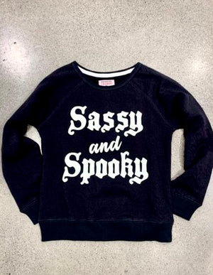 Spooky & Sassy glow in the dark sweatshirt